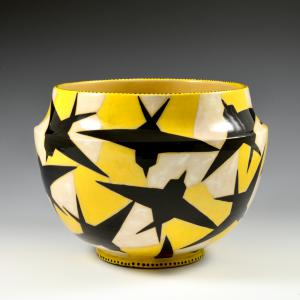 Cache-pot con rondini in volo - Manlio Trucco, La Fenice, 1925 circa